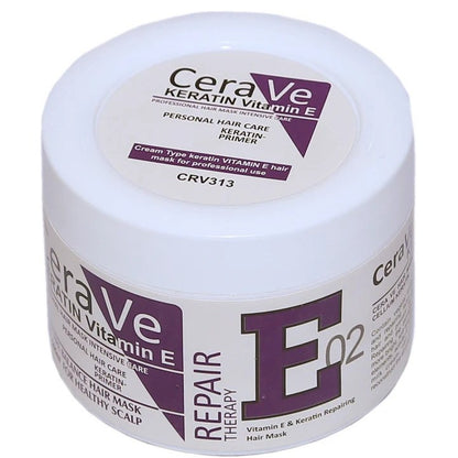 Cera Ve Keratin Vitamin E Repair Therapy E02 Hair Mask - 500ml | Deep Hair Repair Solution