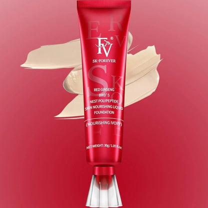 Fv Foundation Waterproof With Medium Coverage, Oil-free & Long Lasting, Matte orever Foundation For Oily/normal Skin, Forever Liquid Makeup Foundation For Face, 30g Ivory