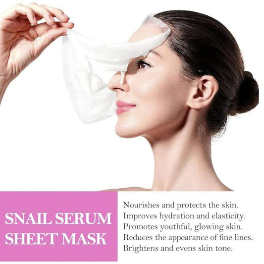 Pack Of 05 - Anti-Wrinkle Face Sheet Mask | Anti Aging Hydrating Anti-acne Repairing Brightening Moisturizing Retinol Serum Facial Mask